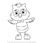 How to Draw X the Owl from Daniel Tiger's Neighborhood