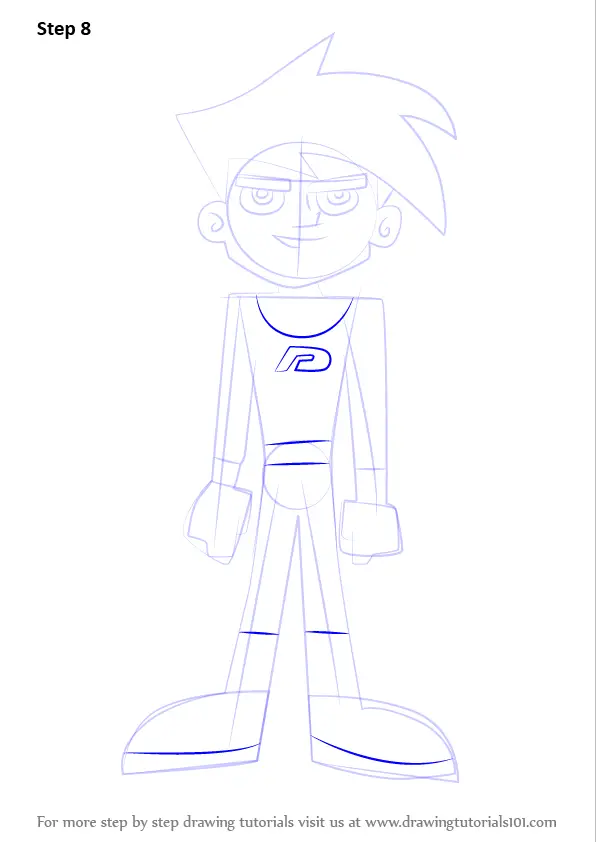 Learn How to Draw Danny from Danny Phantom (Danny Phantom) Step by Step ...