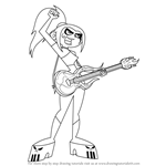 How to Draw Ember McLain from Danny Phantom
