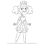 How to Draw Queen Glimia from Dave the Barbarian