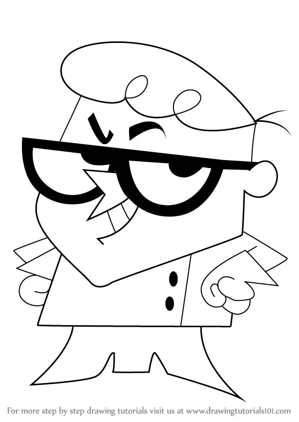Learn How to Draw Dexter from Dexter's Laboratory (Dexter's Laboratory