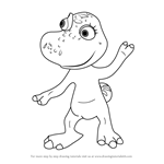 How to Draw Annie Tyrannosaurus from Dinosaur Train