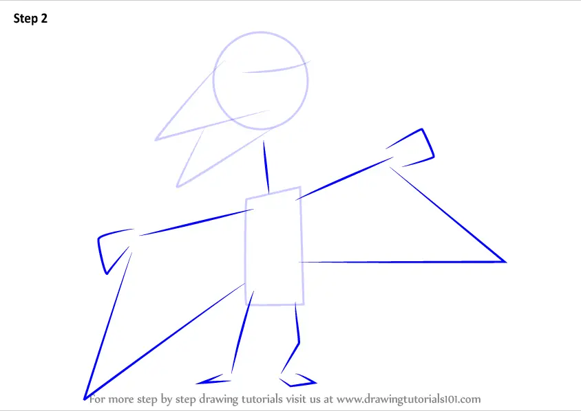 Step by Step How to Draw Don Pteranodon from Dinosaur Train ...