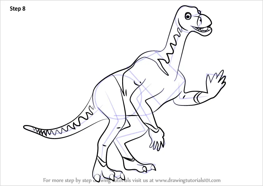 Download Step by Step How to Draw Iggy Iguanodon from Dinosaur ...