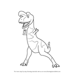 How to Draw King Cryolophosaurus from Dinosaur Train