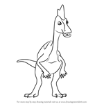 How to Draw Leroy Lambeosaurus from Dinosaur Train
