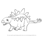 How to Draw Morris Stegosaurus from Dinosaur Train
