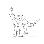 How to Draw Mr. Argentinosaurus from Dinosaur Train