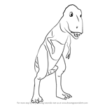 How to Draw Mr. Daspletosaurus from Dinosaur Train