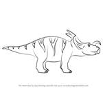 How to Draw Ralph Einiosaurus from Dinosaur Train
