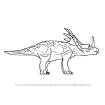 How to Draw Sonja Styracosaurus from Dinosaur Train
