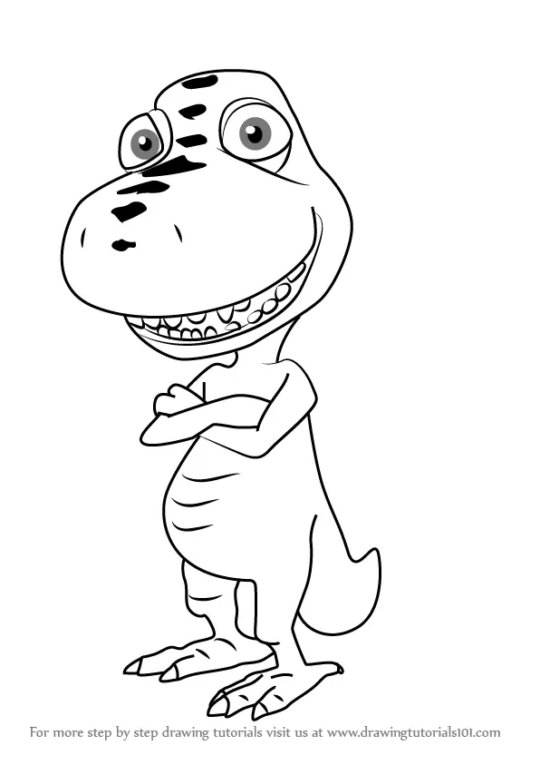 Learn How to Draw Stuart Stygimoloch from Dinosaur Train (Dinosaur ...