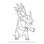 How to Draw Stuart Styracosaurus from Dinosaur Train