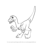 How to Draw Velma Velociraptor from Dinosaur Train