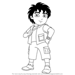 How to Draw Diego from Dora the Explorer