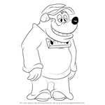 How to Draw Baggy Beagle from DuckTales