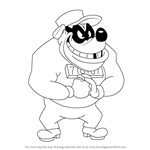 How to Draw Bouncer Beagle from DuckTales