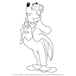How to Draw Duckworth the Butler from DuckTales