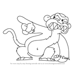How to Draw Evil Monkey from Family Guy