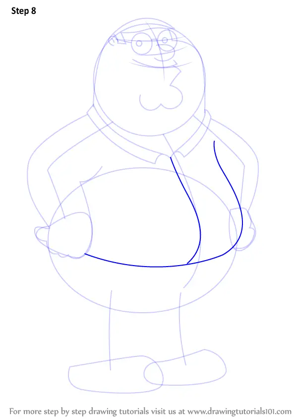 Learn How to Draw Peter Griffin from Family Guy (Family Guy) Step by ...