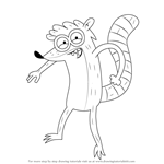 How to Draw Rigby from Regular Show