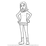 How to Draw Lizzie Sparkes from Fireman Sam