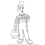 How to Draw Mike Flood from Fireman Sam
