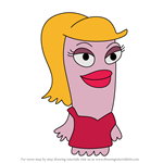 How to Draw Doris Flores Gorgeous from Fish Hooks