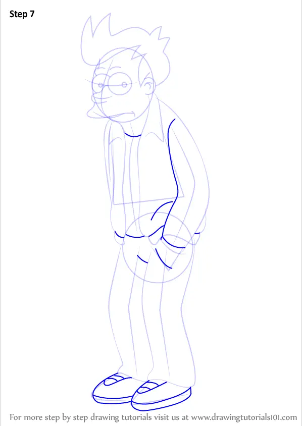 Learn How to Draw Fry from Futurama (Futurama) Step by Step Drawing