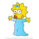How to Draw Maggie Simpson from Futurama