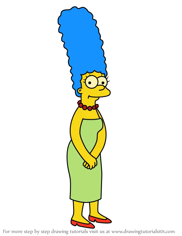 Learn How to Draw Marge Simpson from Futurama (Futurama) Step by Step