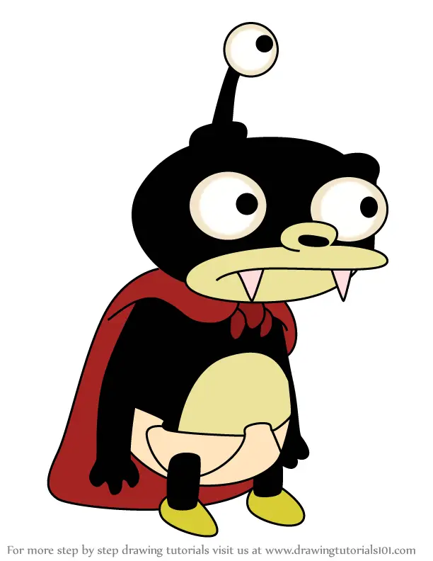 Step by Step How to Draw Nibbler from Futurama