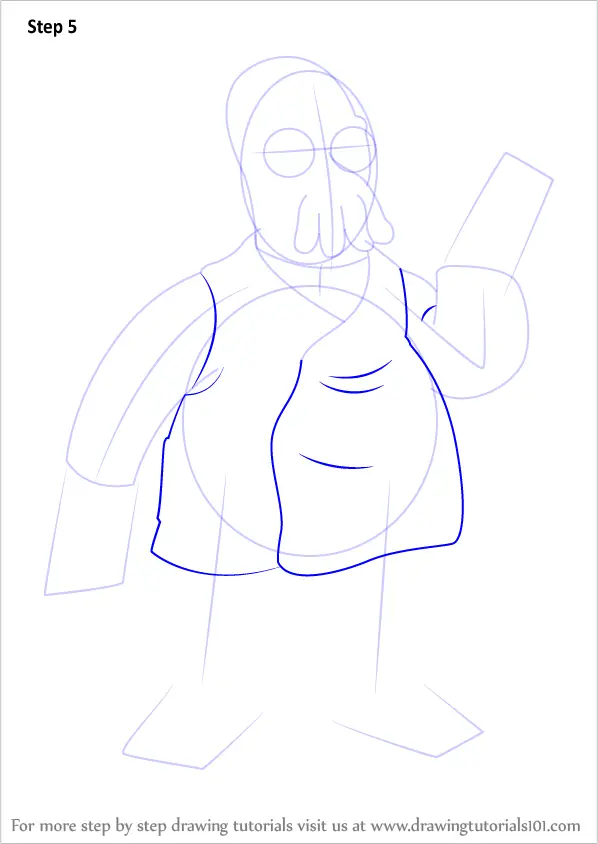 Learn How to Draw Zoidberg from Futurama (Futurama) Step by Step