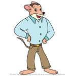 How to Draw Wolfgang Wild Paws from Geronimo Stilton