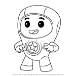 Step by Step How to Draw Foz from Go Jetters : DrawingTutorials101.com