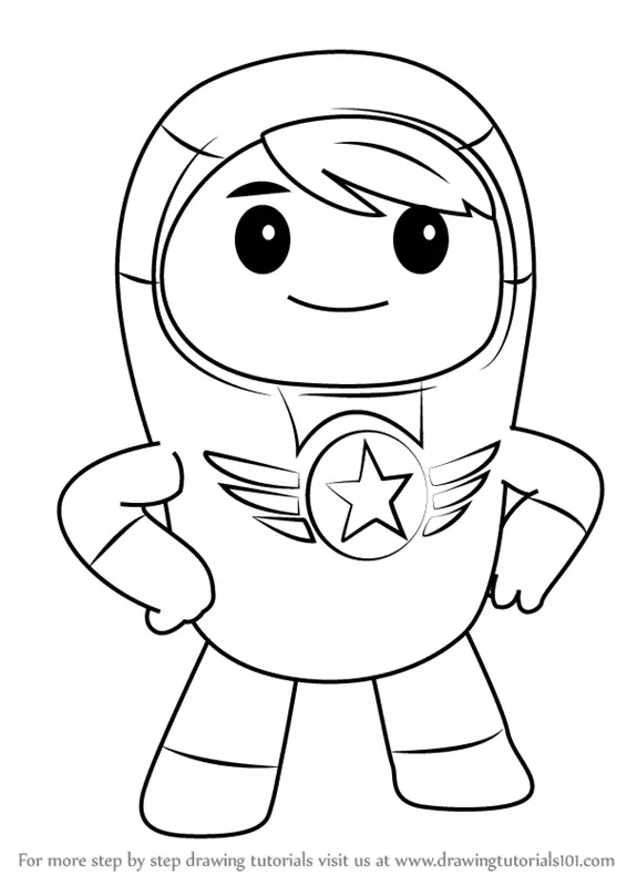 How to Draw Xuli from Go Jetters (Go Jetters) Step by Step