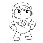 How to Draw Xuli from Go Jetters