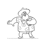 How to Draw Bud Gleeful from Gravity Falls