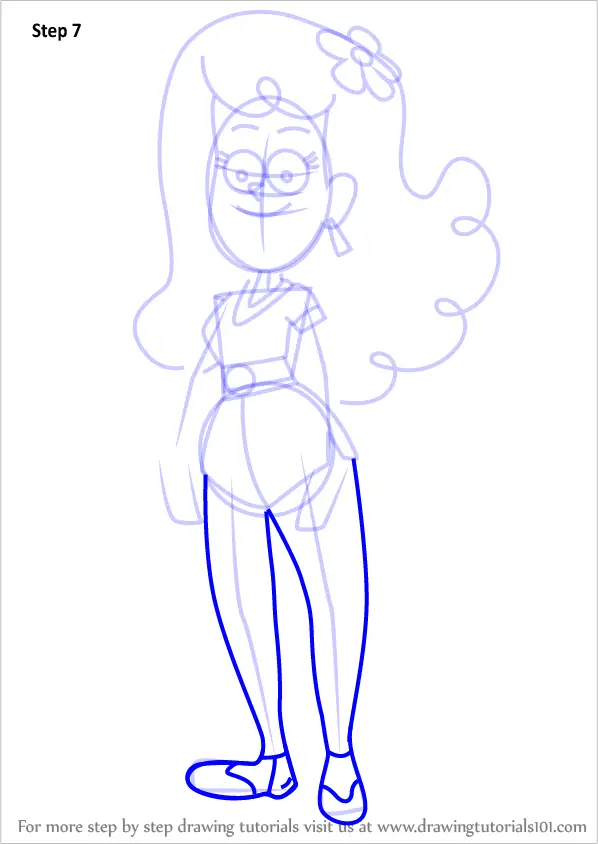 Step by Step How to Draw Carla McCorkle from Gravity Falls ...