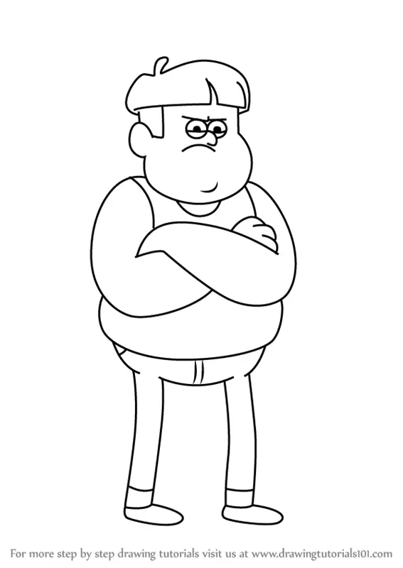 Learn How to Draw Crampelter from Gravity Falls (Gravity Falls) Step by ...