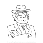 How to Draw Filbrick Pines from Gravity Falls