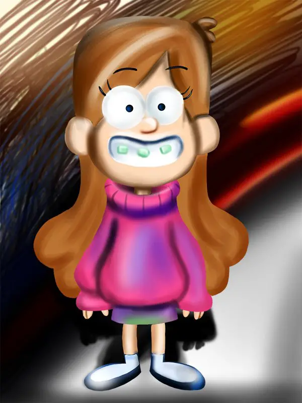 Learn How to Draw Mabel Pines from Gravity Falls (Gravity Falls) Step