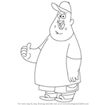 How to Draw Soos Ramirez from Gravity Falls