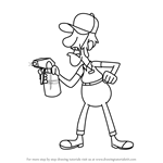 How to Draw Tate McGucket from Gravity Falls