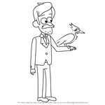 How to Draw Woodpecker guy from Gravity Falls