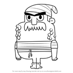 How to Draw Barnacle Tim from Grojband