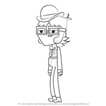 How to Draw Brick Mallory from Grojband