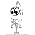 How to Draw Mayor Mellow from Grojband