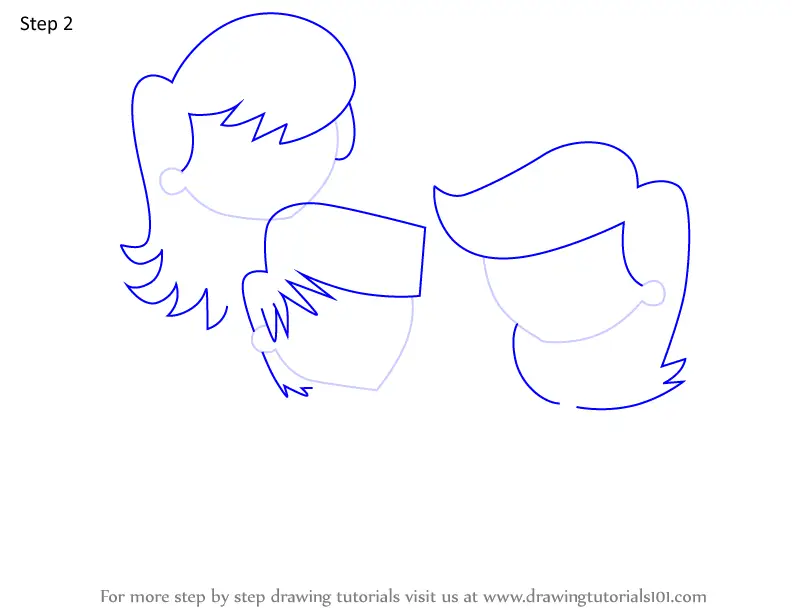 Step by Step How to Draw Mermaids from Grojband : DrawingTutorials101.com