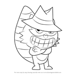 How to Draw Shifty from Happy Tree Friends